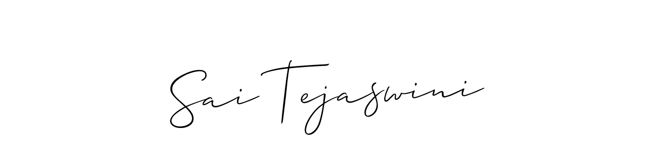 Sai Tejaswini stylish signature style. Best Handwritten Sign (Allison_Script) for my name. Handwritten Signature Collection Ideas for my name Sai Tejaswini. Sai Tejaswini signature style 2 images and pictures png