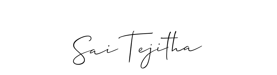 if you are searching for the best signature style for your name Sai Tejitha. so please give up your signature search. here we have designed multiple signature styles  using Allison_Script. Sai Tejitha signature style 2 images and pictures png