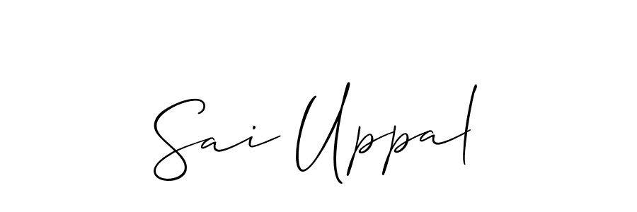 Create a beautiful signature design for name Sai Uppal. With this signature (Allison_Script) fonts, you can make a handwritten signature for free. Sai Uppal signature style 2 images and pictures png