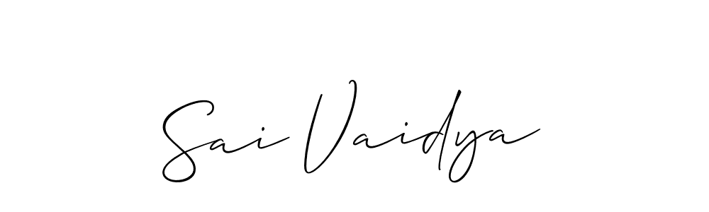 Make a beautiful signature design for name Sai Vaidya. Use this online signature maker to create a handwritten signature for free. Sai Vaidya signature style 2 images and pictures png