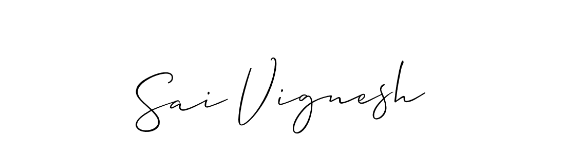 How to Draw Sai Vignesh signature style? Allison_Script is a latest design signature styles for name Sai Vignesh. Sai Vignesh signature style 2 images and pictures png