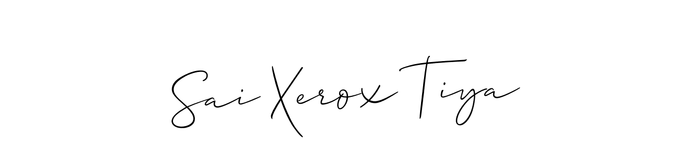 How to make Sai Xerox Tiya signature? Allison_Script is a professional autograph style. Create handwritten signature for Sai Xerox Tiya name. Sai Xerox Tiya signature style 2 images and pictures png