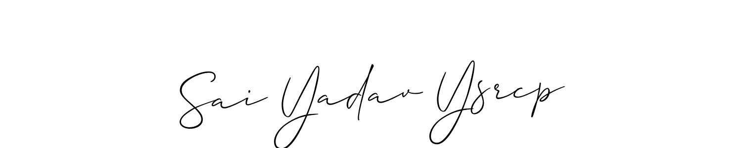 Sai Yadav Ysrcp stylish signature style. Best Handwritten Sign (Allison_Script) for my name. Handwritten Signature Collection Ideas for my name Sai Yadav Ysrcp. Sai Yadav Ysrcp signature style 2 images and pictures png