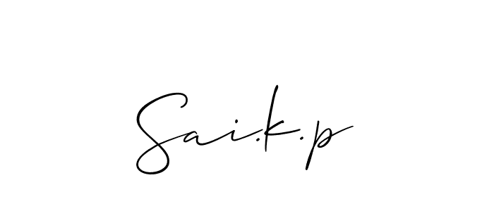 Make a short Sai.k.p signature style. Manage your documents anywhere anytime using Allison_Script. Create and add eSignatures, submit forms, share and send files easily. Sai.k.p signature style 2 images and pictures png