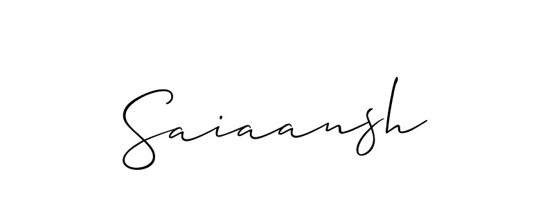 Similarly Allison_Script is the best handwritten signature design. Signature creator online .You can use it as an online autograph creator for name Saiaansh. Saiaansh signature style 2 images and pictures png