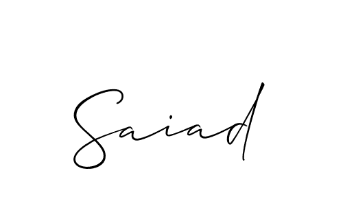 Here are the top 10 professional signature styles for the name Saiad. These are the best autograph styles you can use for your name. Saiad signature style 2 images and pictures png