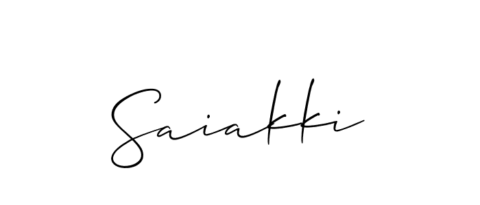 How to Draw Saiakki signature style? Allison_Script is a latest design signature styles for name Saiakki. Saiakki signature style 2 images and pictures png