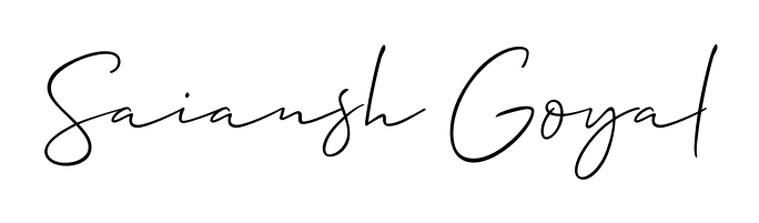 The Allison_Script lettering style adds unique flourish to name Saiansh Goyal. Stand out with a custom digital autograph made in seconds. Saiansh Goyal signature style 2 images and pictures png