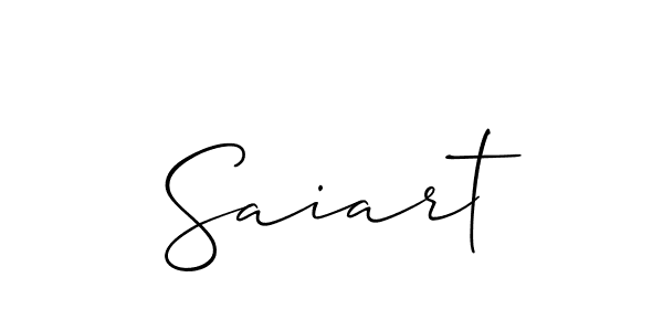 Create a beautiful signature design for name Saiart. With this signature (Allison_Script) fonts, you can make a handwritten signature for free. Saiart signature style 2 images and pictures png