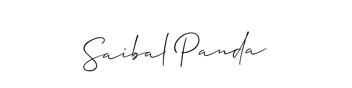 Use a signature maker to create a handwritten signature online. With this signature software, you can design (Allison_Script) your own signature for name Saibal Panda. Saibal Panda signature style 2 images and pictures png