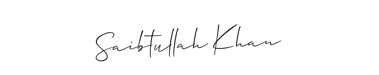 Also we have Saibtullah Khan name is the best signature style. Create professional handwritten signature collection using Allison_Script autograph style. Saibtullah Khan signature style 2 images and pictures png