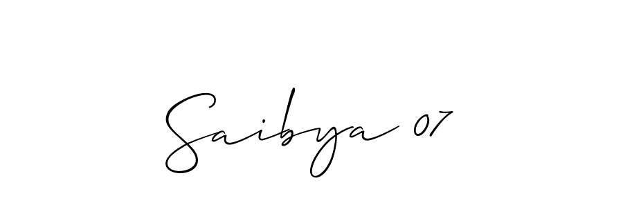 Best and Professional Signature Style for Saibya 07. Allison_Script Best Signature Style Collection. Saibya 07 signature style 2 images and pictures png