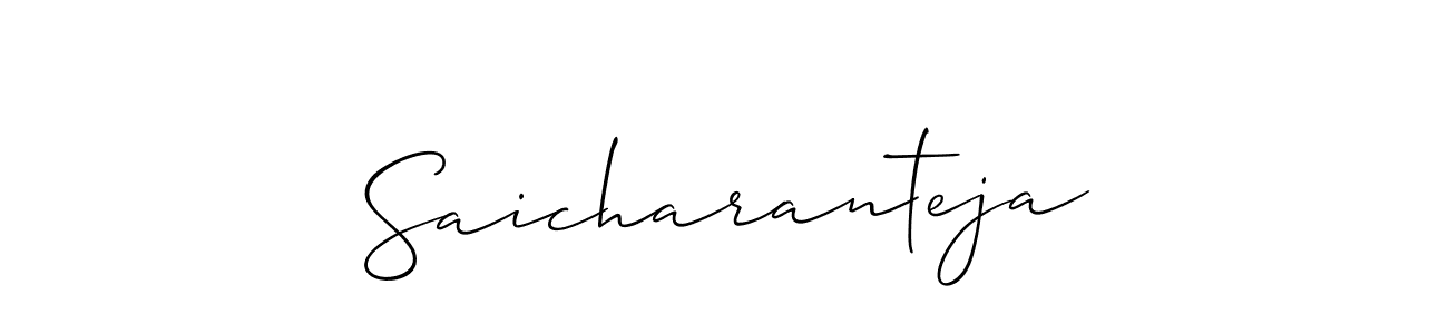 How to Draw Saicharanteja signature style? Allison_Script is a latest design signature styles for name Saicharanteja. Saicharanteja signature style 2 images and pictures png