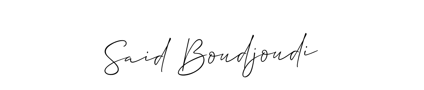 See photos of Said Boudjoudi official signature by Spectra . Check more albums & portfolios. Read reviews & check more about Allison_Script font. Said Boudjoudi signature style 2 images and pictures png