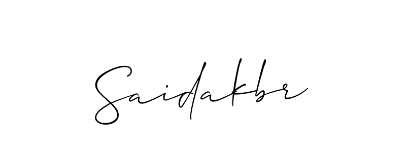 Once you've used our free online signature maker to create your best signature Allison_Script style, it's time to enjoy all of the benefits that Saidakbr name signing documents. Saidakbr signature style 2 images and pictures png