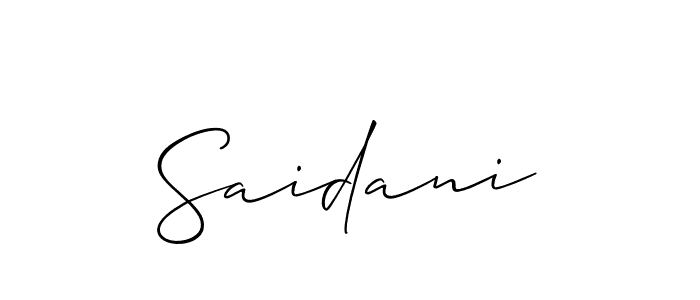 How to Draw Saidani signature style? Allison_Script is a latest design signature styles for name Saidani. Saidani signature style 2 images and pictures png