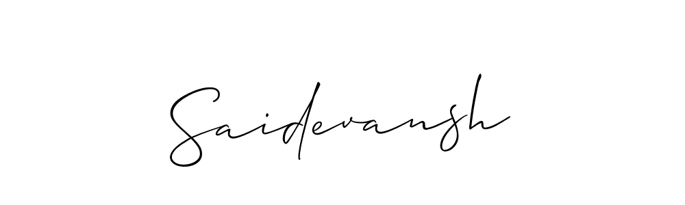 You can use this online signature creator to create a handwritten signature for the name Saidevansh. This is the best online autograph maker. Saidevansh signature style 2 images and pictures png