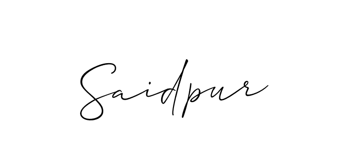 Make a short Saidpur signature style. Manage your documents anywhere anytime using Allison_Script. Create and add eSignatures, submit forms, share and send files easily. Saidpur signature style 2 images and pictures png