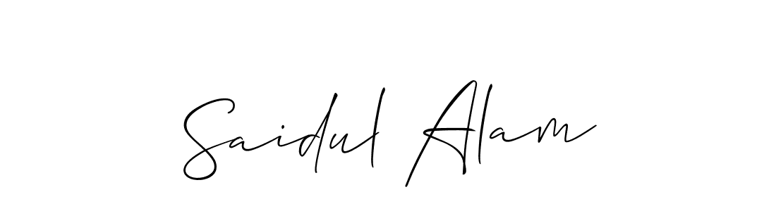 This is the best signature style for the Saidul Alam name. Also you like these signature font (Allison_Script). Mix name signature. Saidul Alam signature style 2 images and pictures png