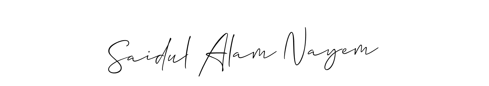 Once you've used our free online signature maker to create your best signature Allison_Script style, it's time to enjoy all of the benefits that Saidul Alam Nayem name signing documents. Saidul Alam Nayem signature style 2 images and pictures png