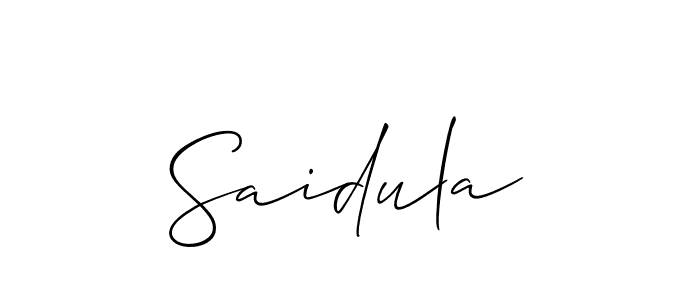 You should practise on your own different ways (Allison_Script) to write your name (Saidula) in signature. don't let someone else do it for you. Saidula signature style 2 images and pictures png