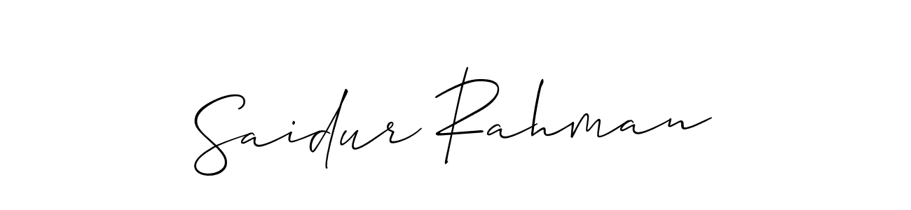Make a beautiful signature design for name Saidur Rahman. Use this online signature maker to create a handwritten signature for free. Saidur Rahman signature style 2 images and pictures png