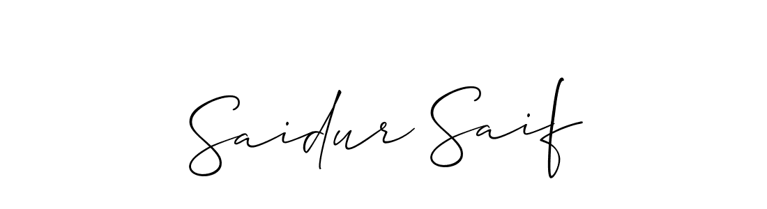 Once you've used our free online signature maker to create your best signature Allison_Script style, it's time to enjoy all of the benefits that Saidur Saif name signing documents. Saidur Saif signature style 2 images and pictures png