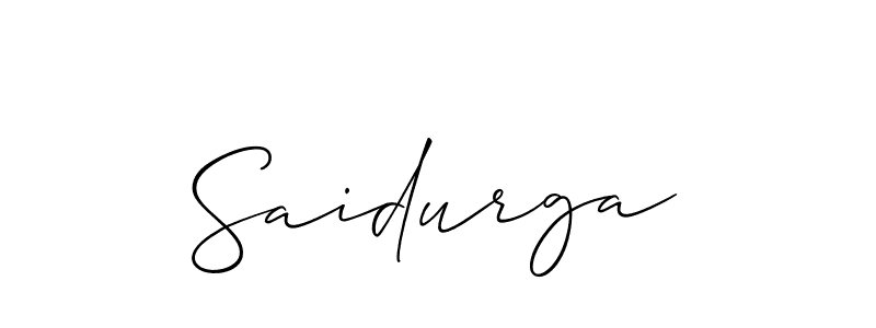 Create a beautiful signature design for name Saidurga. With this signature (Allison_Script) fonts, you can make a handwritten signature for free. Saidurga signature style 2 images and pictures png