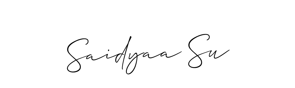 This is the best signature style for the Saidyaa Su name. Also you like these signature font (Allison_Script). Mix name signature. Saidyaa Su signature style 2 images and pictures png