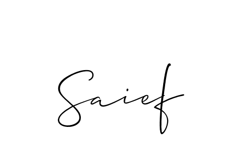 Make a beautiful signature design for name Saief. Use this online signature maker to create a handwritten signature for free. Saief signature style 2 images and pictures png