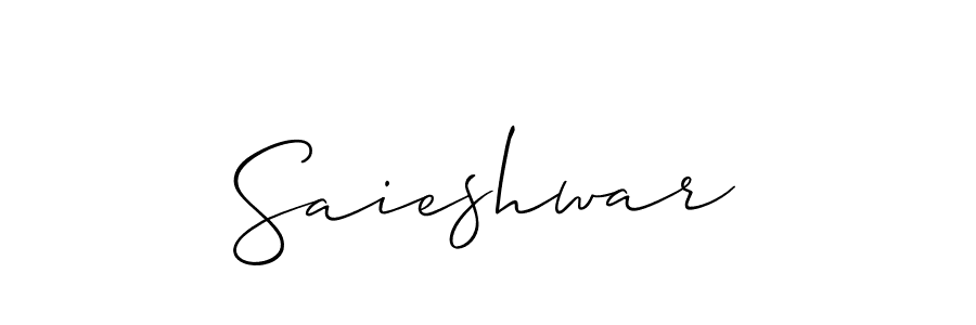 Once you've used our free online signature maker to create your best signature Allison_Script style, it's time to enjoy all of the benefits that Saieshwar name signing documents. Saieshwar signature style 2 images and pictures png