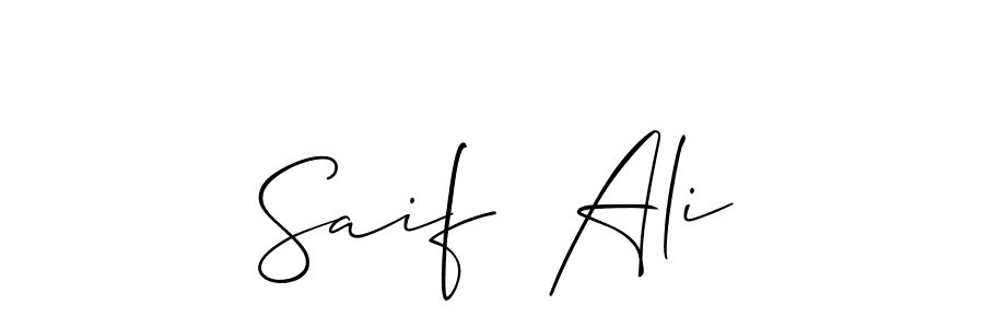 Design your own signature with our free online signature maker. With this signature software, you can create a handwritten (Allison_Script) signature for name Saif  Ali. Saif  Ali signature style 2 images and pictures png