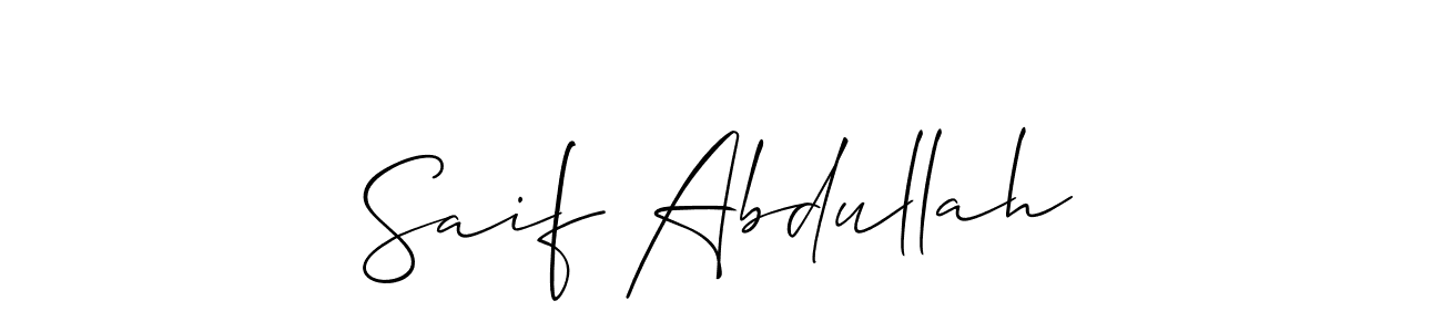 Also we have Saif Abdullah name is the best signature style. Create professional handwritten signature collection using Allison_Script autograph style. Saif Abdullah signature style 2 images and pictures png