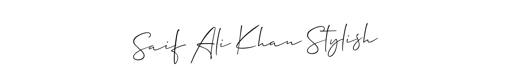 Make a beautiful signature design for name Saif Ali Khan Stylish. Use this online signature maker to create a handwritten signature for free. Saif Ali Khan Stylish signature style 2 images and pictures png