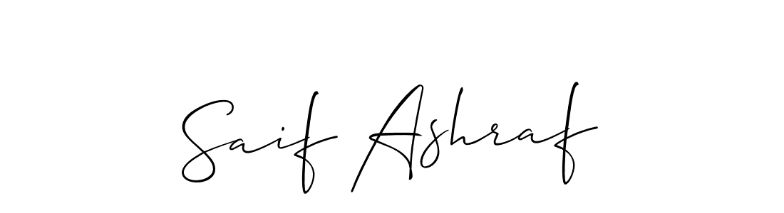 Also we have Saif Ashraf name is the best signature style. Create professional handwritten signature collection using Allison_Script autograph style. Saif Ashraf signature style 2 images and pictures png