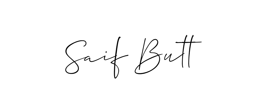 Create a beautiful signature design for name Saif Butt. With this signature (Allison_Script) fonts, you can make a handwritten signature for free. Saif Butt signature style 2 images and pictures png