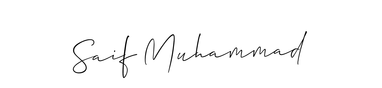 Create a beautiful signature design for name Saif Muhammad. With this signature (Allison_Script) fonts, you can make a handwritten signature for free. Saif Muhammad signature style 2 images and pictures png