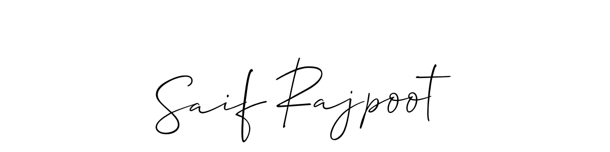 if you are searching for the best signature style for your name Saif Rajpoot. so please give up your signature search. here we have designed multiple signature styles  using Allison_Script. Saif Rajpoot signature style 2 images and pictures png