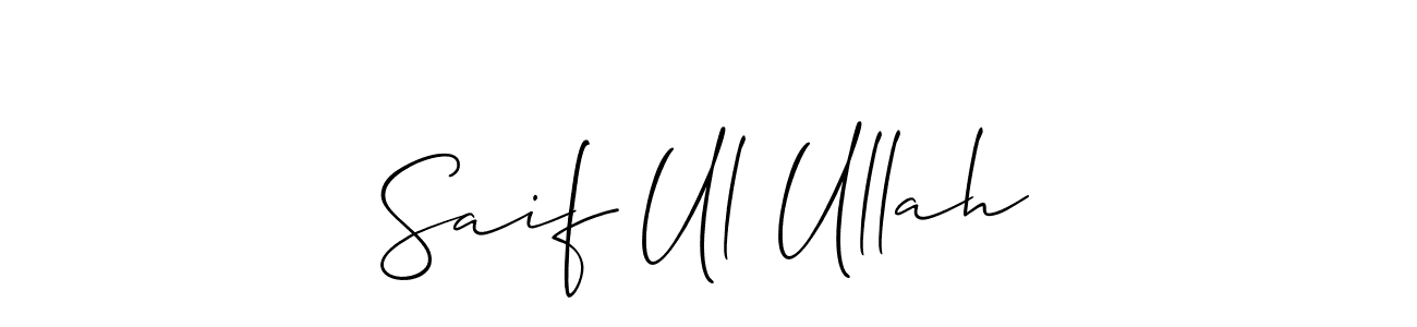 Make a short Saif Ul Ullah signature style. Manage your documents anywhere anytime using Allison_Script. Create and add eSignatures, submit forms, share and send files easily. Saif Ul Ullah signature style 2 images and pictures png