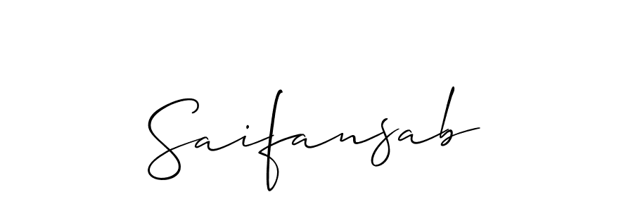 Once you've used our free online signature maker to create your best signature Allison_Script style, it's time to enjoy all of the benefits that Saifansab name signing documents. Saifansab signature style 2 images and pictures png