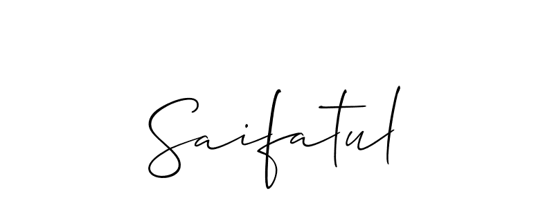 Once you've used our free online signature maker to create your best signature Allison_Script style, it's time to enjoy all of the benefits that Saifatul name signing documents. Saifatul signature style 2 images and pictures png