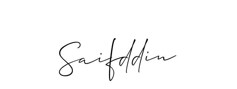 Create a beautiful signature design for name Saifddin. With this signature (Allison_Script) fonts, you can make a handwritten signature for free. Saifddin signature style 2 images and pictures png