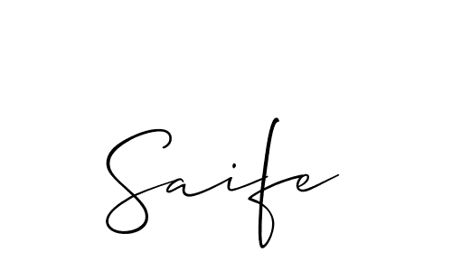 if you are searching for the best signature style for your name Saife. so please give up your signature search. here we have designed multiple signature styles  using Allison_Script. Saife signature style 2 images and pictures png