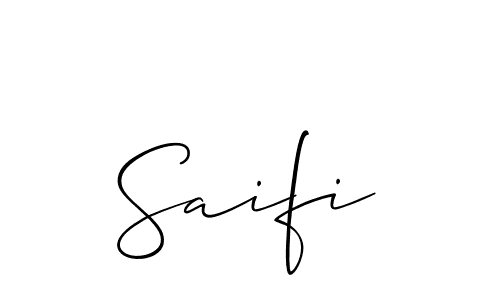 How to make Saifi name signature. Use Allison_Script style for creating short signs online. This is the latest handwritten sign. Saifi signature style 2 images and pictures png