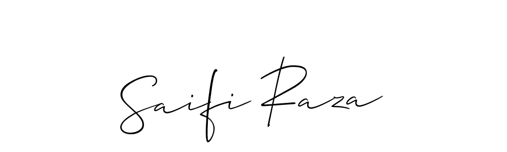 How to Draw Saifi Raza signature style? Allison_Script is a latest design signature styles for name Saifi Raza. Saifi Raza signature style 2 images and pictures png