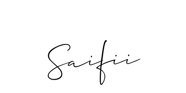 Create a beautiful signature design for name Saifii. With this signature (Allison_Script) fonts, you can make a handwritten signature for free. Saifii signature style 2 images and pictures png