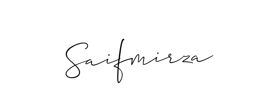 Create a beautiful signature design for name Saifmirza. With this signature (Allison_Script) fonts, you can make a handwritten signature for free. Saifmirza signature style 2 images and pictures png