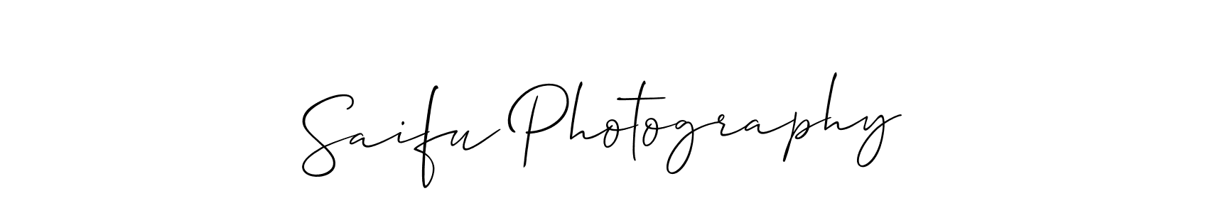 Make a beautiful signature design for name Saifu Photography. Use this online signature maker to create a handwritten signature for free. Saifu Photography signature style 2 images and pictures png