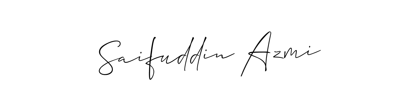 Make a short Saifuddin Azmi signature style. Manage your documents anywhere anytime using Allison_Script. Create and add eSignatures, submit forms, share and send files easily. Saifuddin Azmi signature style 2 images and pictures png