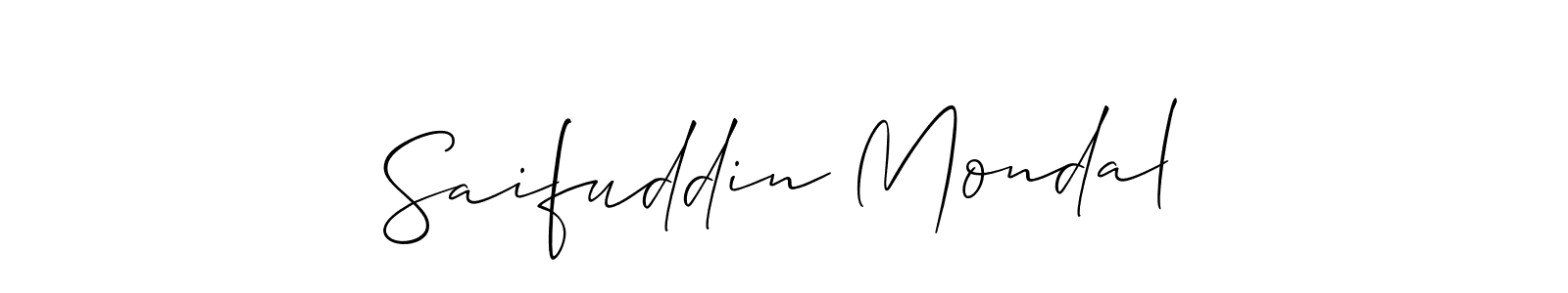 How to Draw Saifuddin Mondal signature style? Allison_Script is a latest design signature styles for name Saifuddin Mondal. Saifuddin Mondal signature style 2 images and pictures png